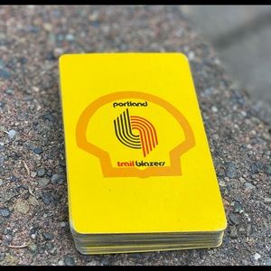 1981 RARE PORTLAND TRAILBLAZERS NBA SHELL OIL NEW DECK OF PLAYING CARDS VINTAGE